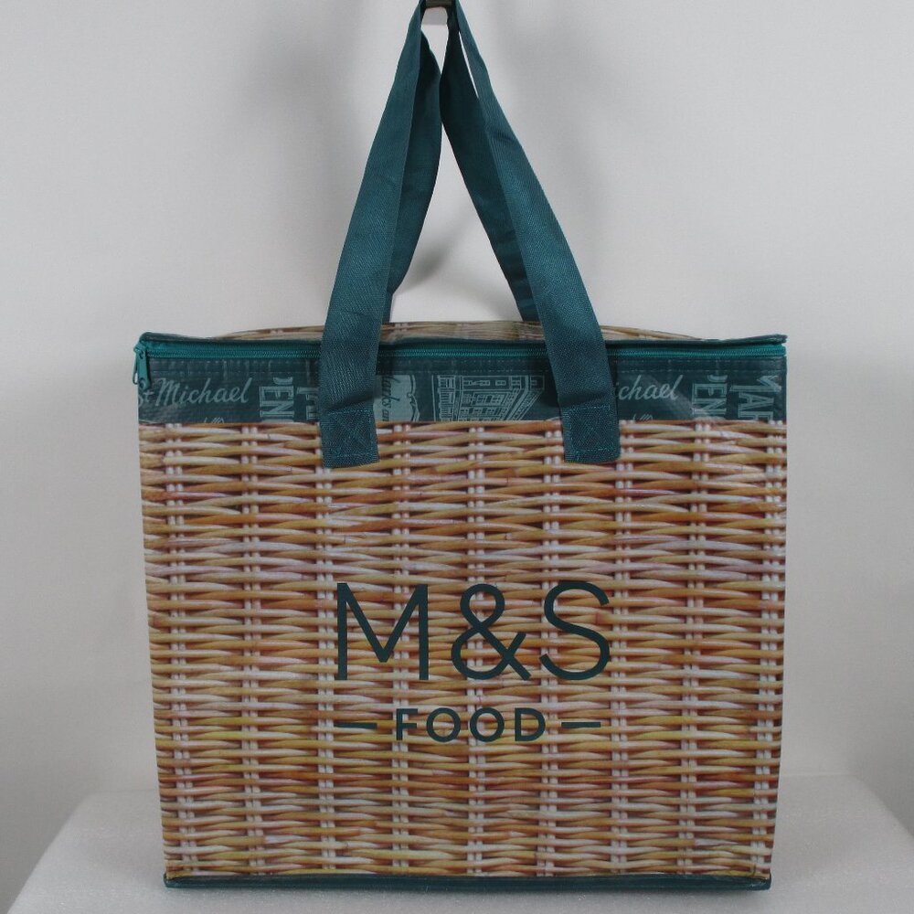 LARGE INSULATED M & S FOOD COOLER BAG - Picture 3 of 16